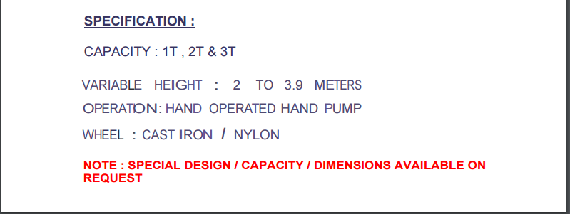 Counter Balance Floor Cranes