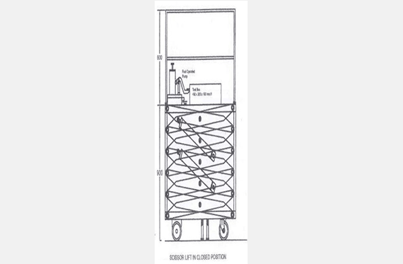 Foot Operated Manual Scissor Platform - 9