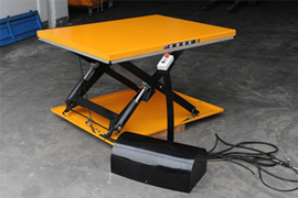 Unique Floor Mounted Low Profile Lift Table With Ramp